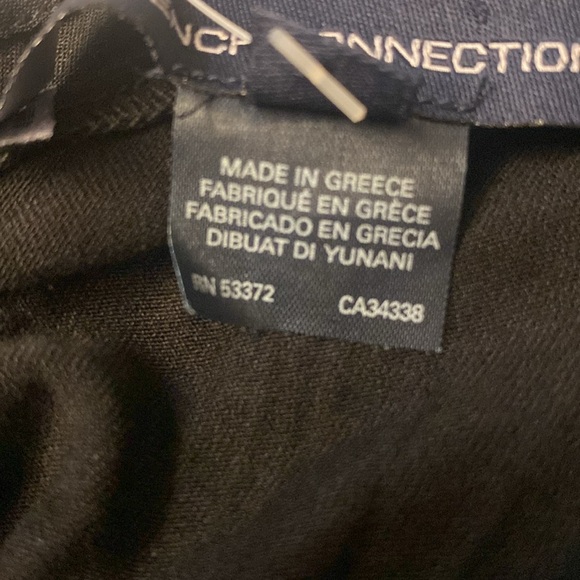 NWT French Connection Ft Ruffle Mix Jersey Mini Dress, Size 8 Color Black. - Picture 9 of 11